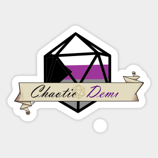 Dnd Chaotic Demi Dice Sticker